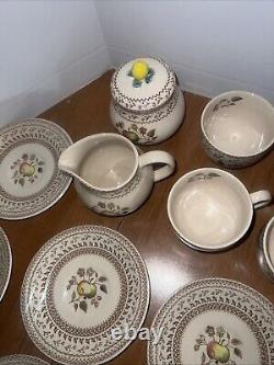 Johnson Bros Staffordshire Old Granite Fruit Sampler 31 PC Set Of China