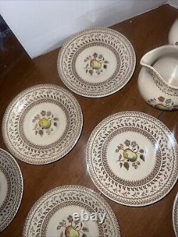 Johnson Bros Staffordshire Old Granite Fruit Sampler 31 PC Set Of China