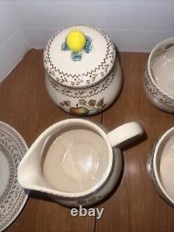 Johnson Bros Staffordshire Old Granite Fruit Sampler 31 PC Set Of China