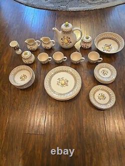 Johnson Bros Staffordshire Old Granite Fruit Sampler 38 PC Set Of China