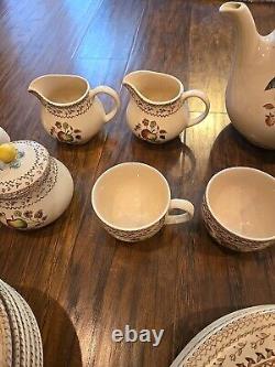 Johnson Bros Staffordshire Old Granite Fruit Sampler 38 PC Set Of China