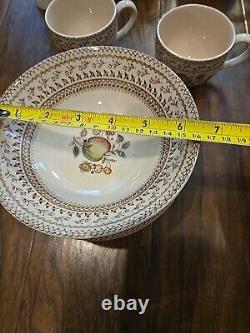 Johnson Bros Staffordshire Old Granite Fruit Sampler 38 PC Set Of China