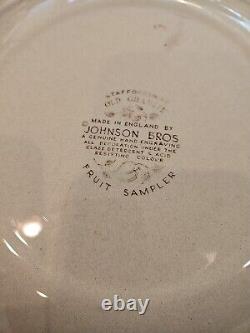 Johnson Bros Staffordshire Old Granite Fruit Sampler 38 PC Set Of China