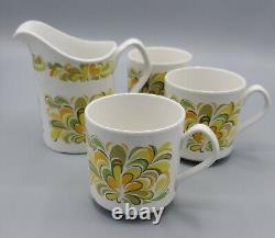 Johnson Bros Sun Valley Ironstone England Dinner Plates cups set Snowhite yellow