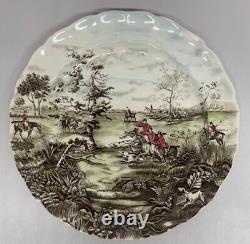 Johnson Bros Tally Ho View Halloo Serving Platter Round 14.25 Made In England