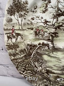 Johnson Bros Tally Ho View Halloo Serving Platter Round 14.25 Made In England