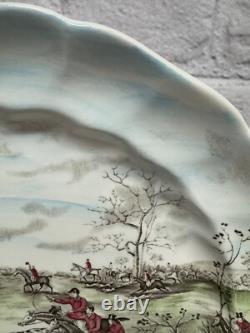 Johnson Bros Tally Ho View Halloo Serving Platter Round 14.25 Made In England