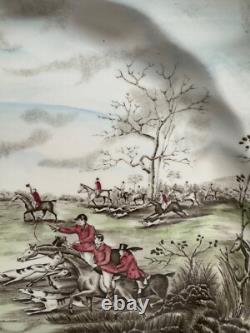 Johnson Bros Tally Ho View Halloo Serving Platter Round 14.25 Made In England