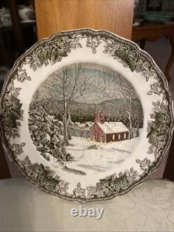 Johnson Bros The Friendly Village 10.5 Dinner Plate THE SCHOOL HOUSE England Johnson Bros The Friendly Village 10.5 Dinner Plate THE SCHOOL HOUSE England