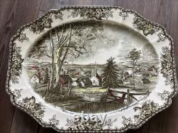 Johnson Bros. The Friendly Village 20 Oval Turkey Serving Platter
