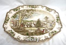 Johnson Bros. The Friendly Village 20 Oval Turkey Serving Platter Vintage M5008