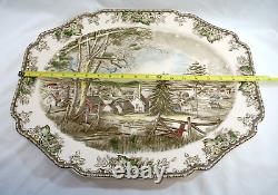 Johnson Bros. The Friendly Village 20 Oval Turkey Serving Platter Vintage M5008