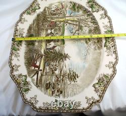 Johnson Bros. The Friendly Village 20 Oval Turkey Serving Platter Vintage M5008