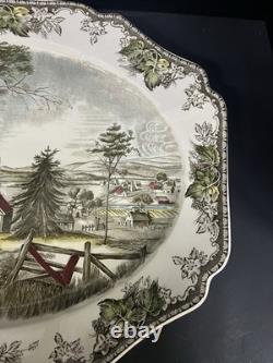 Johnson Bros The Friendly Village Large Oval Serving Platter 20.5 Made England