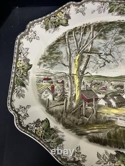 Johnson Bros The Friendly Village Large Oval Serving Platter 20.5 Made England