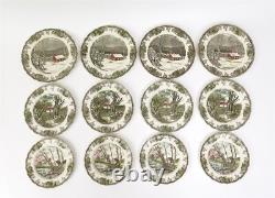 Johnson Bros'The Friendly Village' Plate Set for 4 Dinner, Luncheon, & Salad