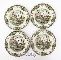 Johnson Bros'The Friendly Village' Plate Set for 4 Dinner, Luncheon, & Salad