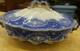 Johnson Bros Tokio Blue White Covered Vegetable Dish Tureen England Flow Blue