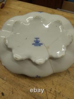 Johnson Bros Tokio Blue White Covered Vegetable Dish Tureen England Flow Blue