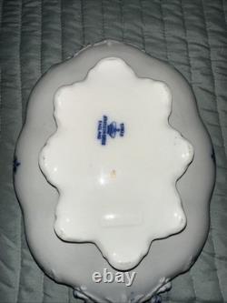 Johnson Bros Tokio Blue White Covered Vegetable Dish Tureen England Flow Blue
