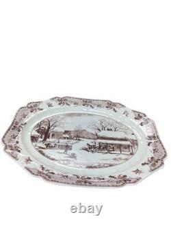 Johnson Bros. Vintage Historic America Thanksgiving Ceramic Tray SKU 9589