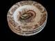 Johnson Bros Wild Turkeys Native American - Set Of Four (4) Dinner Plates