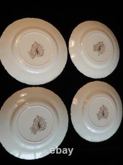 Johnson Bros WILD TURKEYS Native American - Set of Four (4) Dinner Plates