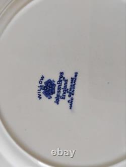 Johnson Bros White Dinnerware Set Lot Plates Bowls Vintage England