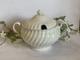 Johnson Bros White Regency Ironstone Swirled Tureen & Lid England Two Piece