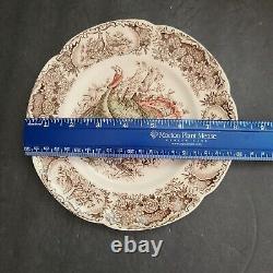 Johnson Bros Wild Turkey Native American WIndsor Ware 8 Salad Plate READ