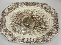Johnson Bros Wild Turkey Windsor Ware Native American 20 X 16 Serving Platter