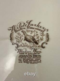 Johnson Bros Wild Turkey Windsor Ware Native American 20 X 16 Serving Platter