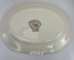 Johnson Bros Wild Turkey Windsor Ware Native American 20 X 16 Serving Platter