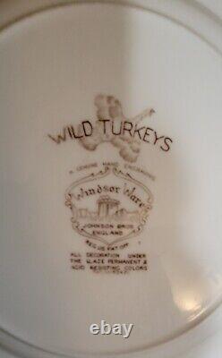 Johnson Bros Wild Turkeys Dinner Plates, 10