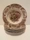 Johnson Bros. Wild Turkeys Native American 8 Soup Bowls Set Of 6 Excellent