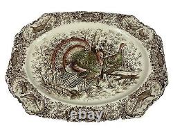 Johnson Bros. Wild Turkeys Native American LARGE 20 SERVING PLATTER