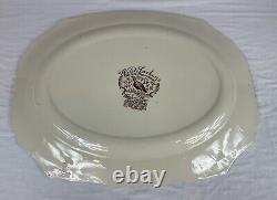 Johnson Bros. Wild Turkeys Native American LARGE 20 SERVING PLATTER