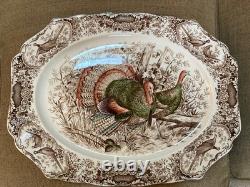 Johnson Bros. Wild Turkeys Native American Platter