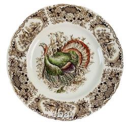Johnson Bros Wild Turkeys Native American Windsor Ware 10-3/4 Dinner Plates (5)