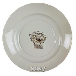 Johnson Bros Wild Turkeys Native American Windsor Ware 10-3/4 Dinner Plates (5)