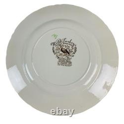 Johnson Bros Wild Turkeys Native American Windsor Ware 10-3/4 Dinner Plates (5)