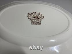 Johnson Bros Wild Turkeys Native American Windsor Ware England 20x16 Platter