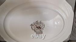 Johnson Bros Wild Turkeys Native American Windsor Ware Platter 20'' Thanksgiving