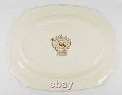 Johnson Bros Wild Turkeys Native American Windsor Ware Platter 20'' Thanksgiving