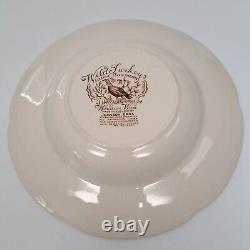 Johnson Bros Wild Turkeys Native American Windsor Ware Rim Soup Bowls SET of 4