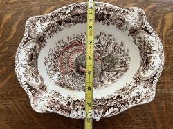 Johnson Bros Wild Turkeys Native American Windsor Ware Vegetable Bowl