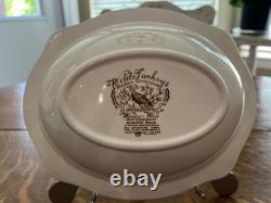 Johnson Bros Wild Turkeys Native American Windsor Ware Vegetable Bowl