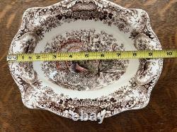 Johnson Bros Wild Turkeys Native American Windsor Ware Vegetable Bowl