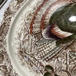 Johnson Bros Wild Turkeys Thanksgiving Platter Native American Windsor Ware 20