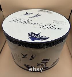 Johnson Bros Willow Blue 13 Pc Tea Set Teapot Cream Sugar Cups Saucers New Mint
